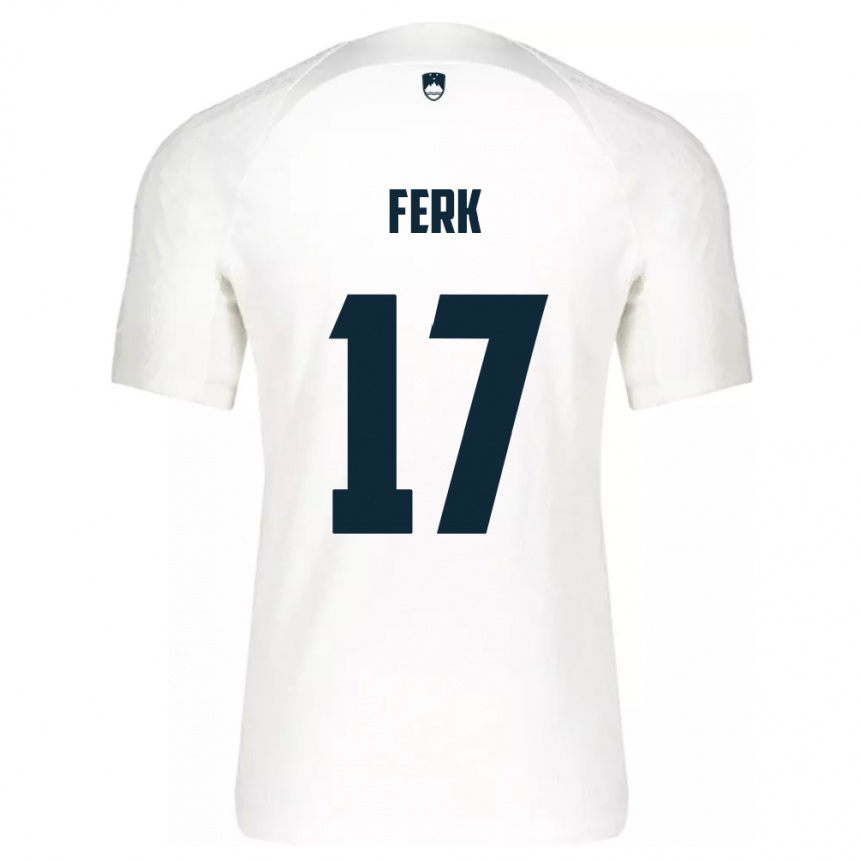 Kinder Fußball Slowenien Matic Ferk #17 Weiß Heimtrikot Trikot 24-26 T-Shirt Luxemburg