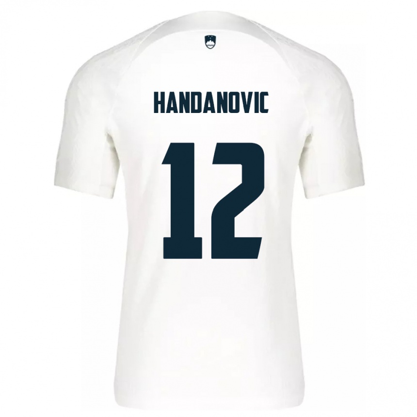 Kinder Fußball Slowenien Tanej Handanovic #12 Weiß Heimtrikot Trikot 24-26 T-Shirt Luxemburg