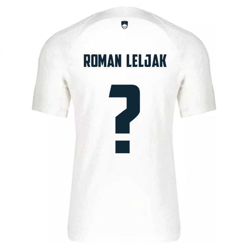 Kinder Fußball Slowenien Nejc Roman Leljak #0 Weiß Heimtrikot Trikot 24-26 T-Shirt Luxemburg