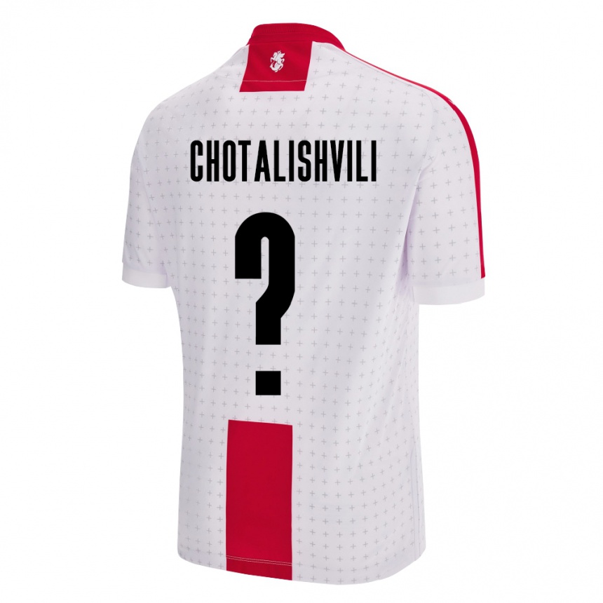 Kinder Fußball Georgien Tsotne Chotalishvili #0 Weiß Heimtrikot Trikot 24-26 T-Shirt Luxemburg