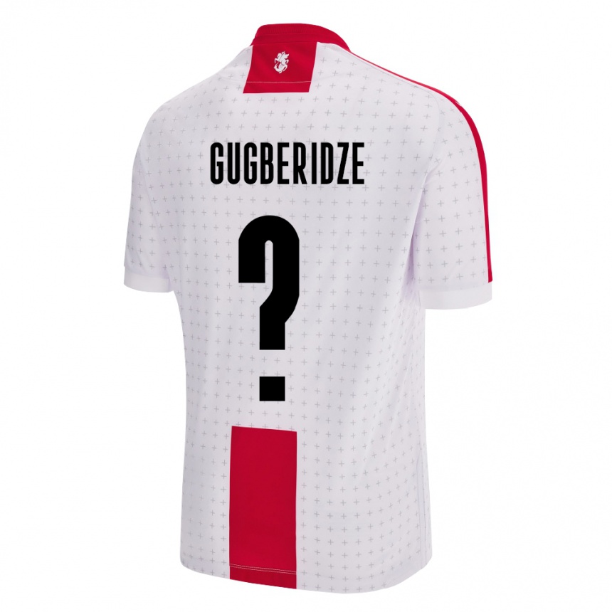 Kinder Fußball Georgien Beka Gugberidze #0 Weiß Heimtrikot Trikot 24-26 T-Shirt Luxemburg