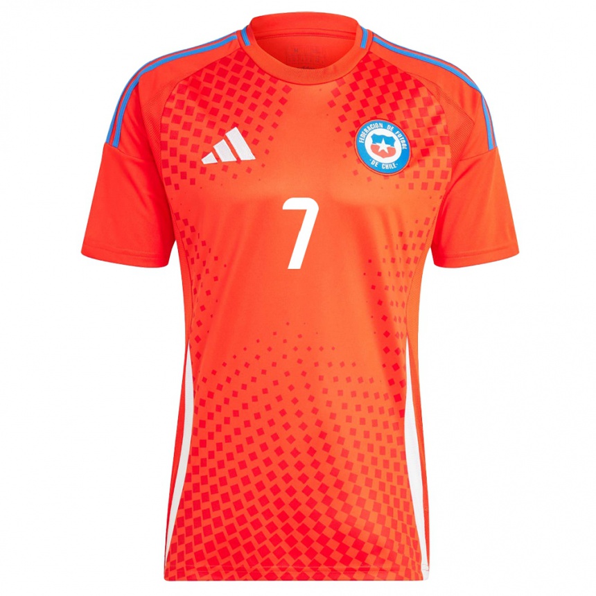 Kinder Fußball Chile Yenny Acuña #7 Rot Heimtrikot Trikot 24-26 T-Shirt Luxemburg