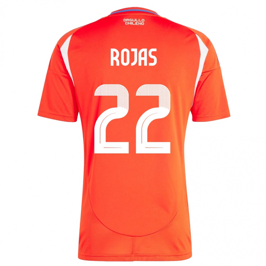 Kinder Fußball Chile Jeyson Rojas #22 Rot Heimtrikot Trikot 24-26 T-Shirt Luxemburg