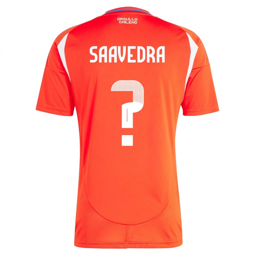 Kinder Fußball Chile Danilo Saavedra #0 Rot Heimtrikot Trikot 24-26 T-Shirt Luxemburg