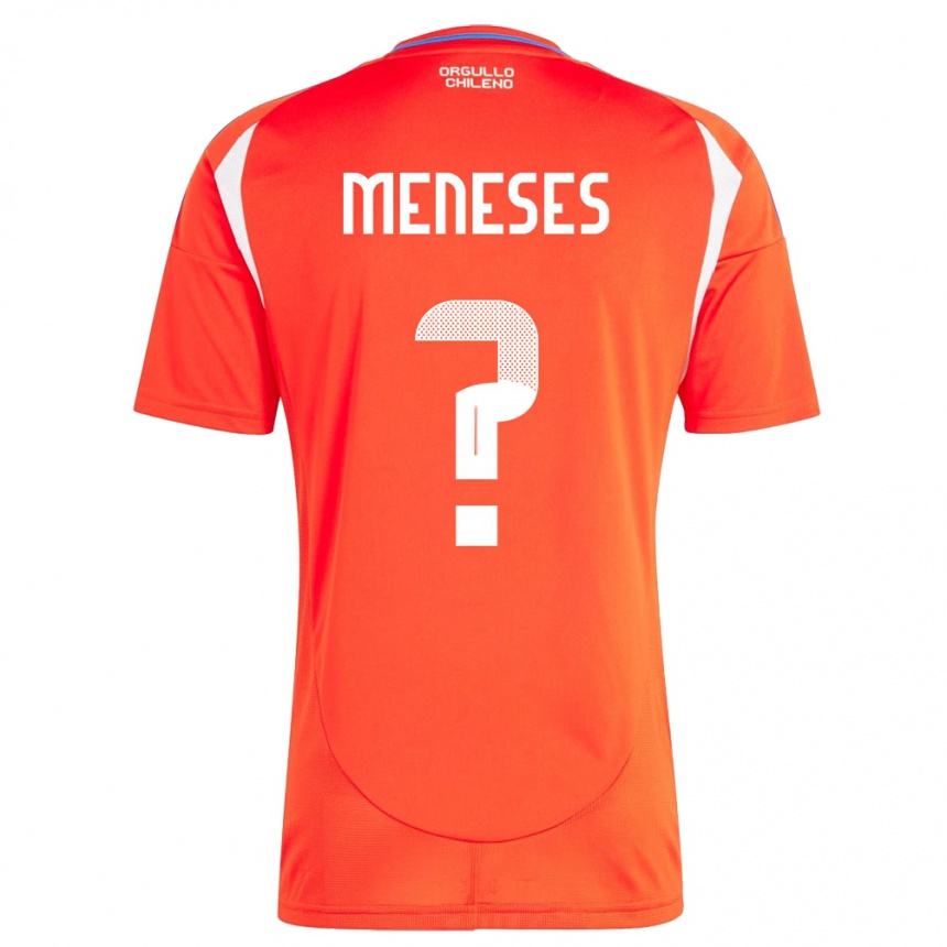 Kinder Fußball Chile Joaquín Meneses #0 Rot Heimtrikot Trikot 24-26 T-Shirt Luxemburg