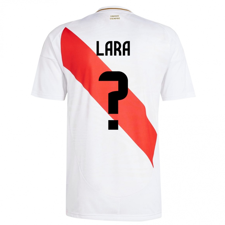 Kinder Fußball Peru Jean Lara #0 Weiß Heimtrikot Trikot 24-26 T-Shirt Luxemburg