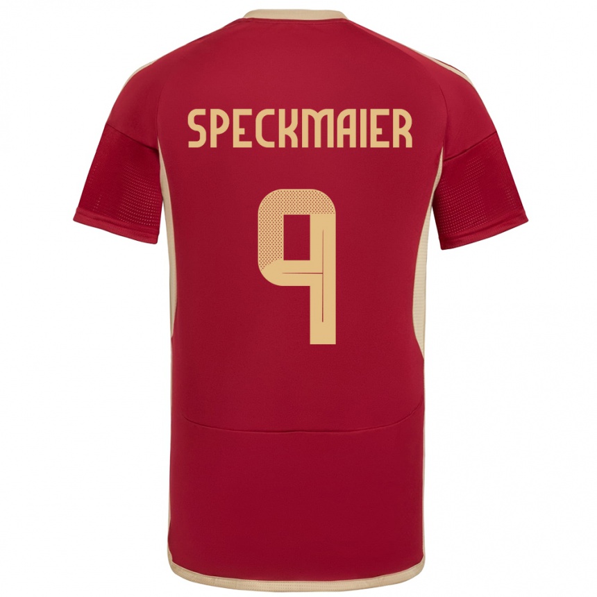 Kinder Fußball Venezuela Mariana Speckmaier #9 Burgund Heimtrikot Trikot 24-26 T-Shirt Luxemburg