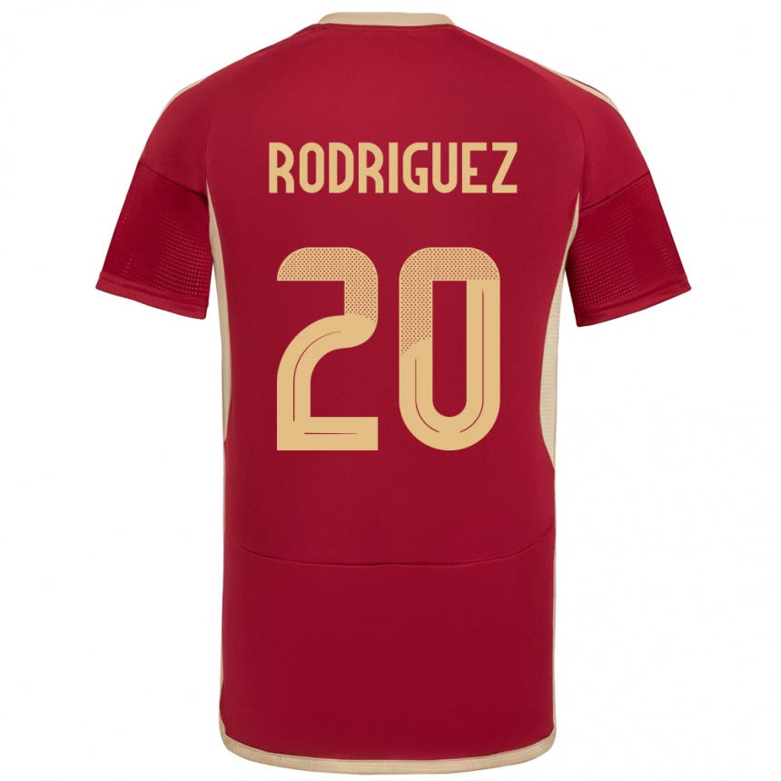 Kinder Fußball Venezuela Dayana Rodríguez #20 Burgund Heimtrikot Trikot 24-26 T-Shirt Luxemburg