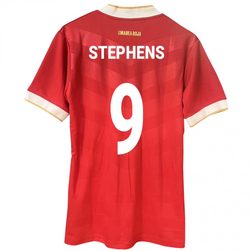 Kinder Fußball Panama Alfredo Stephens #9 Rot Heimtrikot Trikot 24-26 T-Shirt Luxemburg