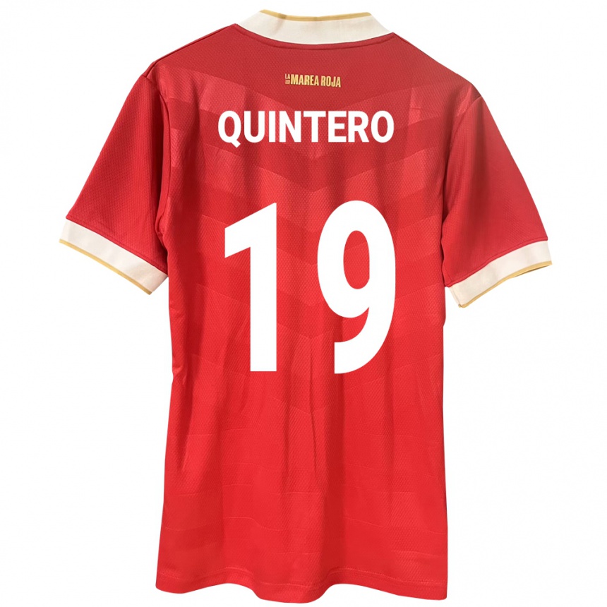 Kinder Fußball Panama Alberto Quintero #19 Rot Heimtrikot Trikot 24-26 T-Shirt Luxemburg