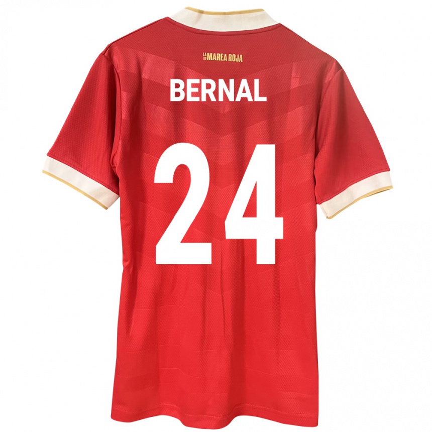 Kinder Fußball Panama Kevin Bernal #24 Rot Heimtrikot Trikot 24-26 T-Shirt Luxemburg