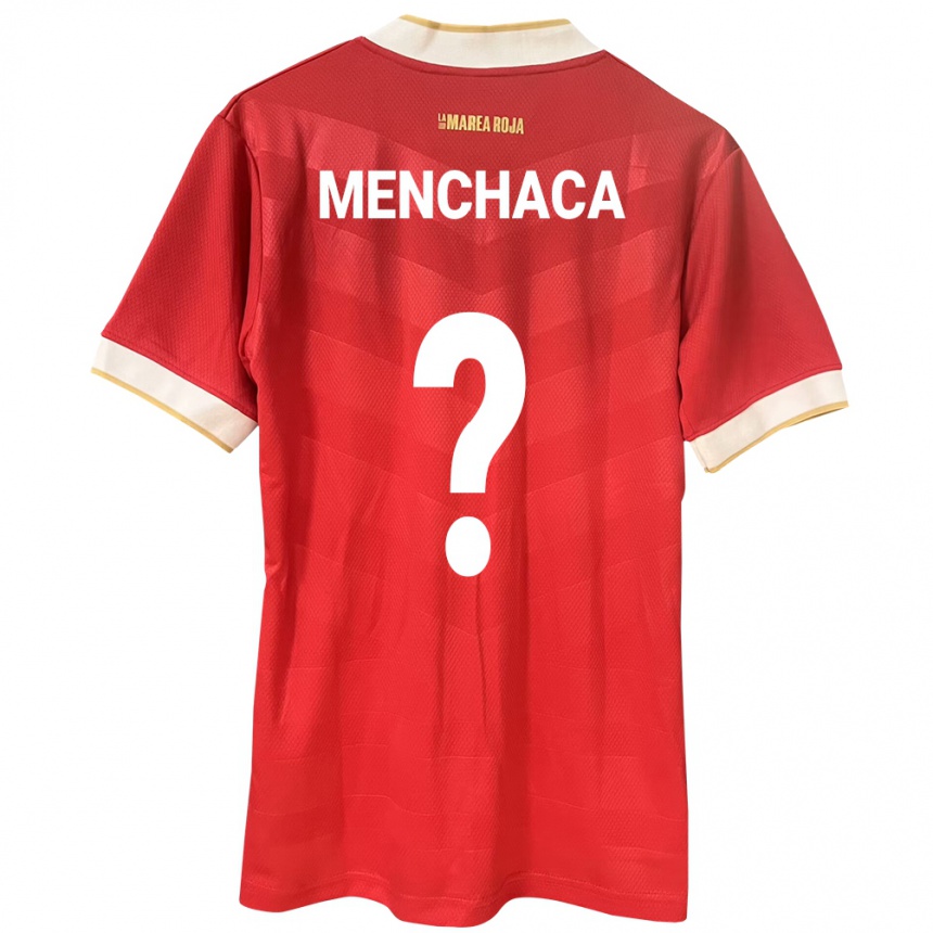 Kinder Fußball Panama Yamell Menchaca #0 Rot Heimtrikot Trikot 24-26 T-Shirt Luxemburg