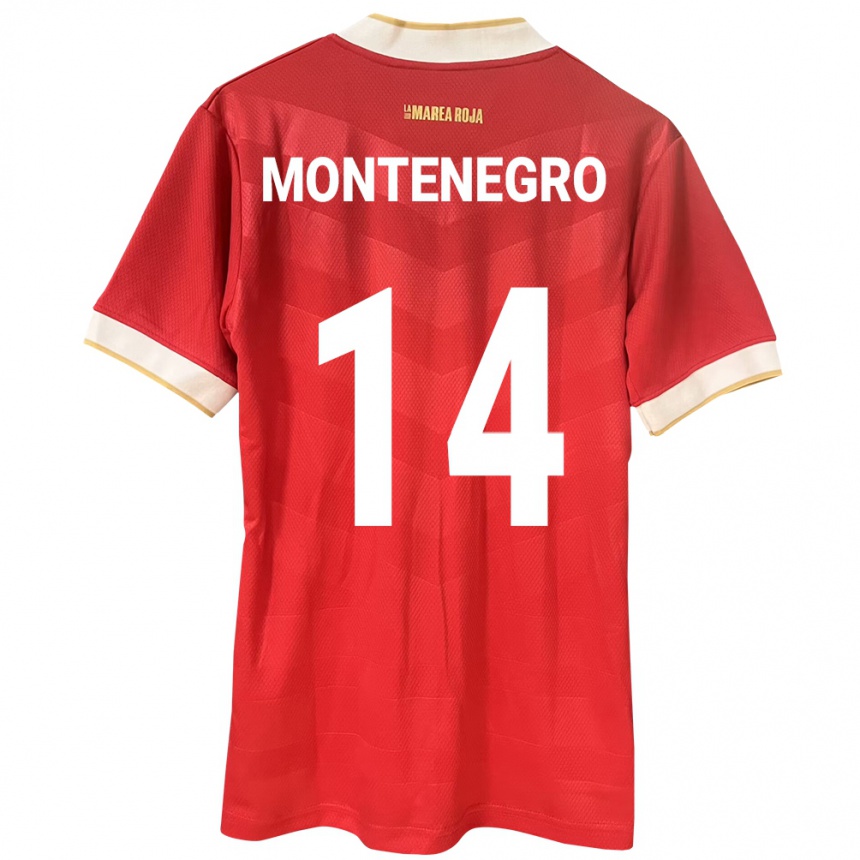 Kinder Fußball Panama Carmen Montenegro #14 Rot Heimtrikot Trikot 24-26 T-Shirt Luxemburg