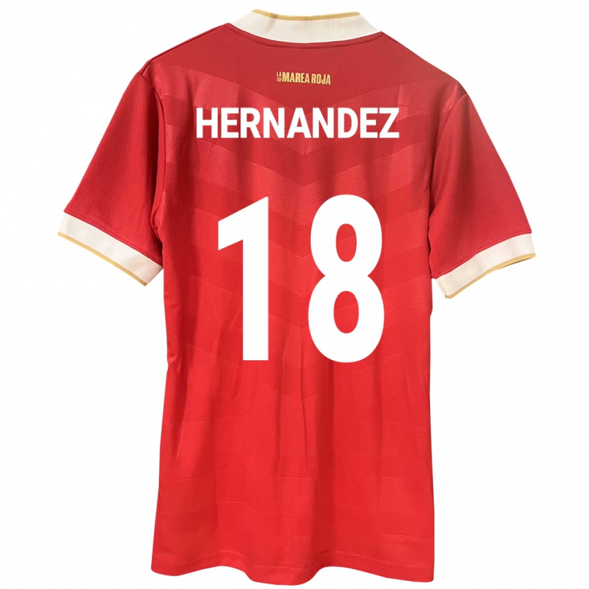 Kinder Fußball Panama Erika Hernández #18 Rot Heimtrikot Trikot 24-26 T-Shirt Luxemburg