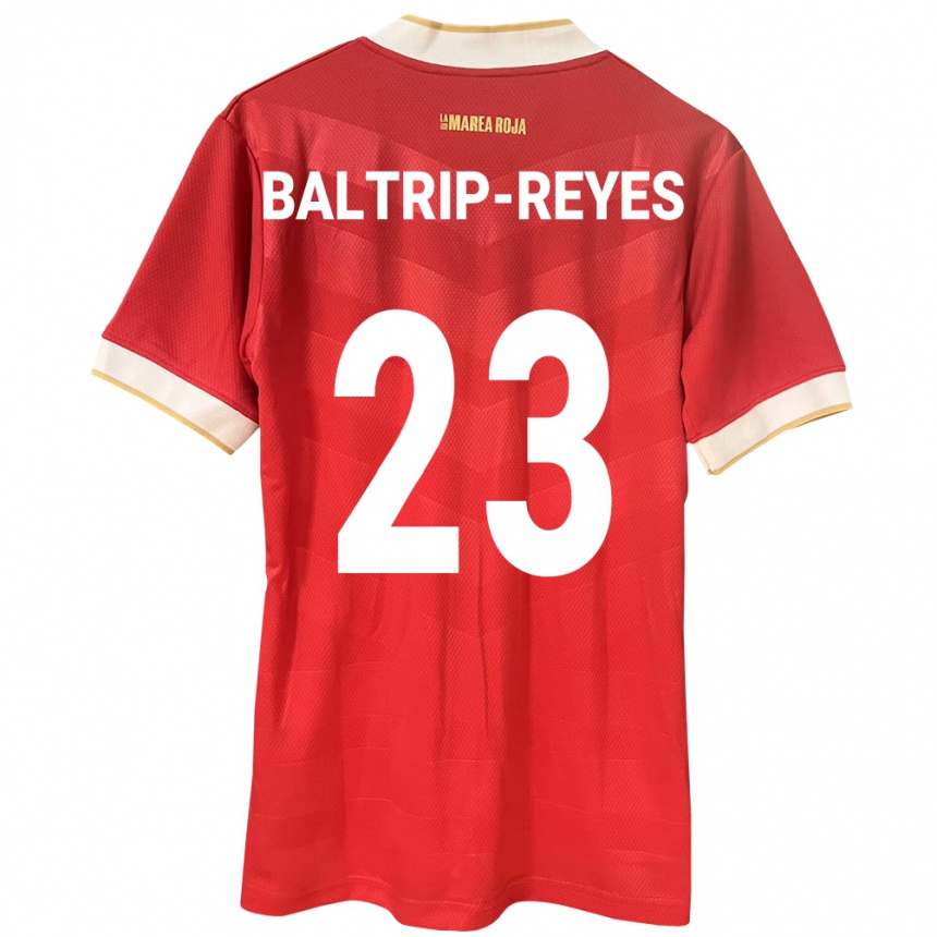 Kinder Fußball Panama Carina Baltrip-Reyes #23 Rot Heimtrikot Trikot 24-26 T-Shirt Luxemburg