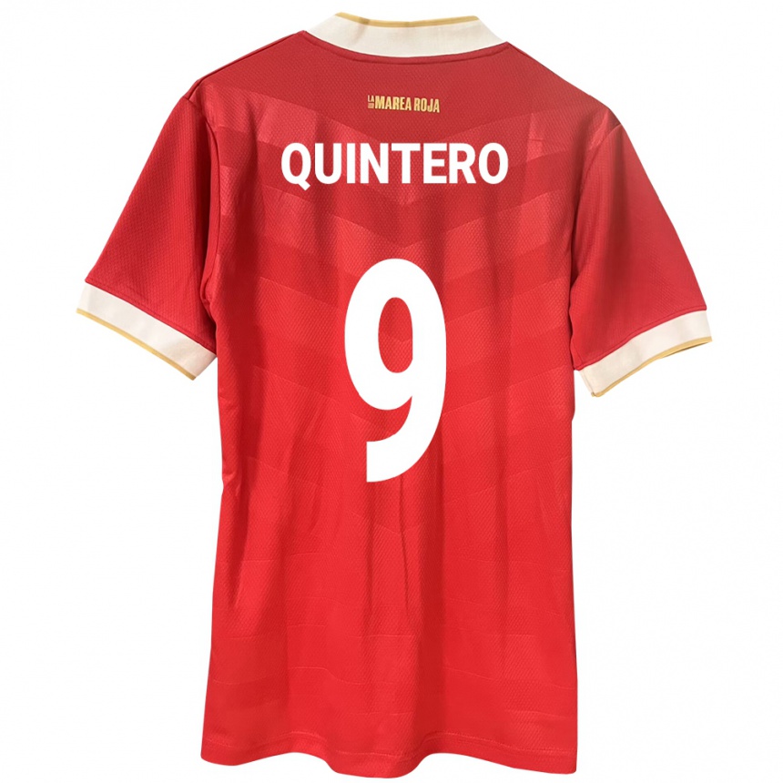 Kinder Fußball Panama Ana Quintero #9 Rot Heimtrikot Trikot 24-26 T-Shirt Luxemburg