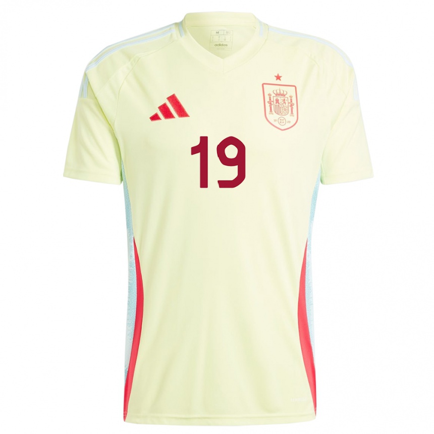 Kinder Fußball Spanien Olga Carmona #19 Gelb Auswärtstrikot Trikot 24-26 T-Shirt Luxemburg