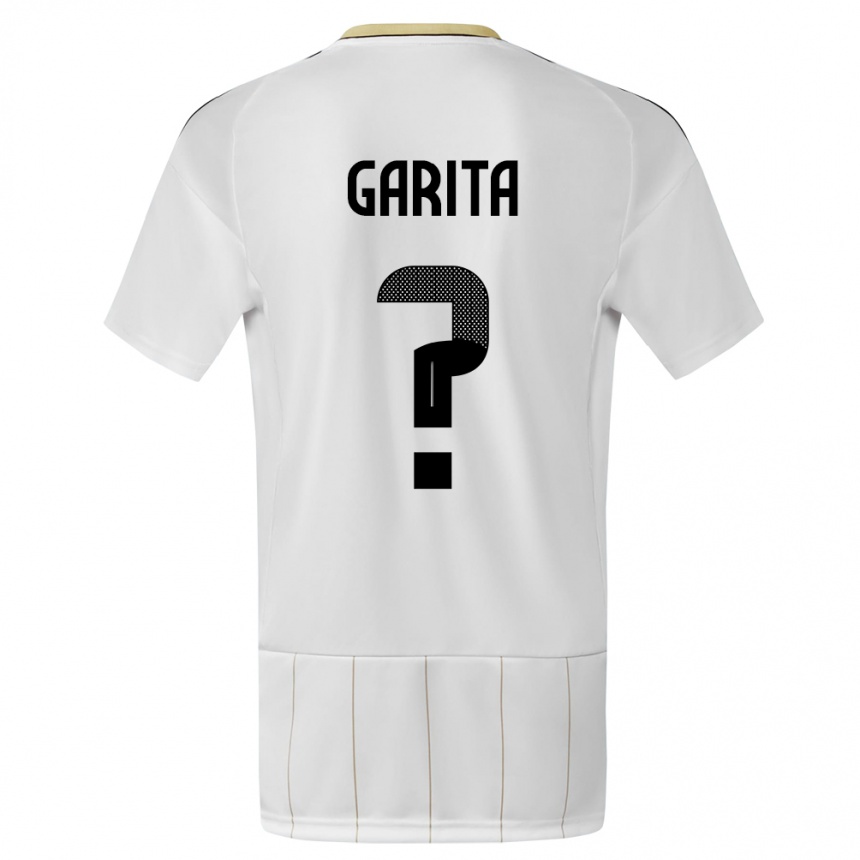 Kinder Fußball Costa Rica Emmanuel Garita #0 Weiß Auswärtstrikot Trikot 24-26 T-Shirt Luxemburg