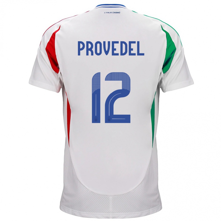 Kinder Fußball Italien Ivan Provedel #12 Weiß Auswärtstrikot Trikot 24-26 T-Shirt Luxemburg