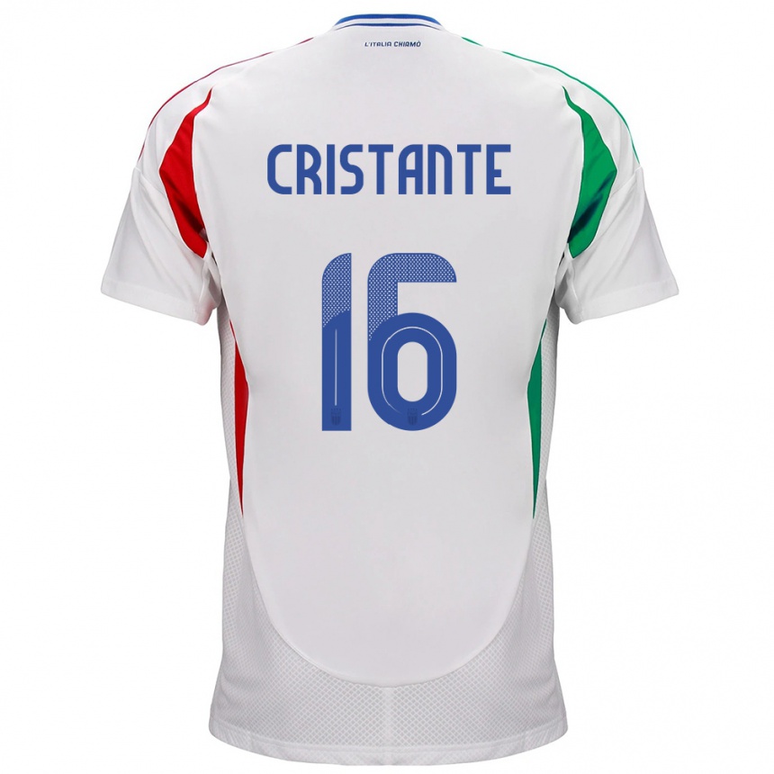 Kinder Fußball Italien Bryan Cristante #16 Weiß Auswärtstrikot Trikot 24-26 T-Shirt Luxemburg