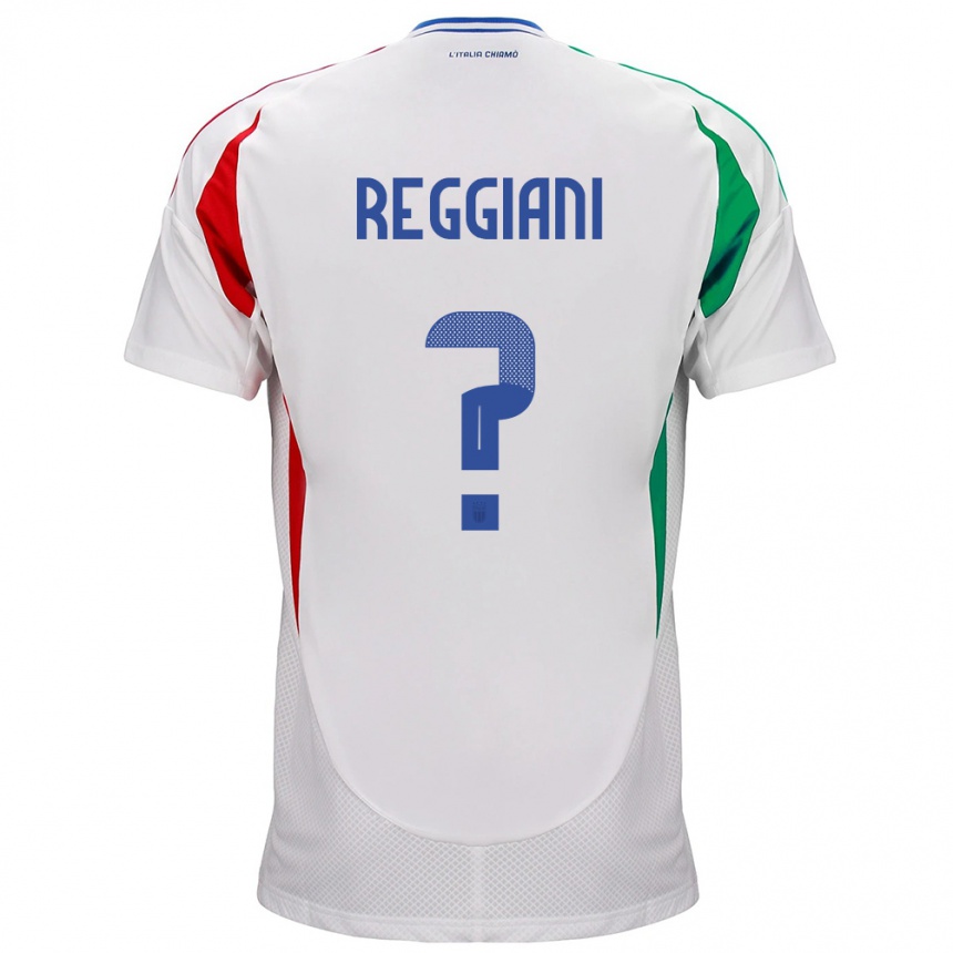 Kinder Fußball Italien Luca Reggiani #0 Weiß Auswärtstrikot Trikot 24-26 T-Shirt Luxemburg