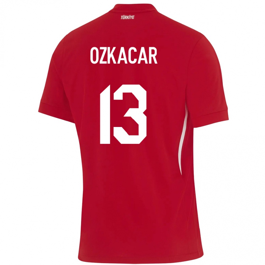 Kinder Fußball Türkei Cenk Özkacar #13 Rot Auswärtstrikot Trikot 24-26 T-Shirt Luxemburg