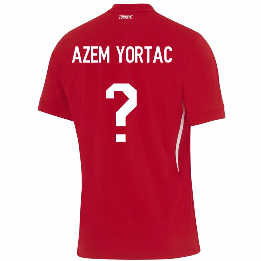 Kinder Fußball Türkei Mustafa Azem Yortaç #0 Rot Auswärtstrikot Trikot 24-26 T-Shirt Luxemburg