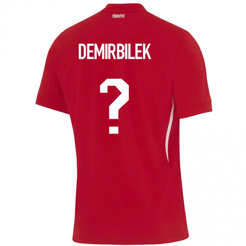 Kinder Fußball Türkei Ali Demirbilek #0 Rot Auswärtstrikot Trikot 24-26 T-Shirt Luxemburg