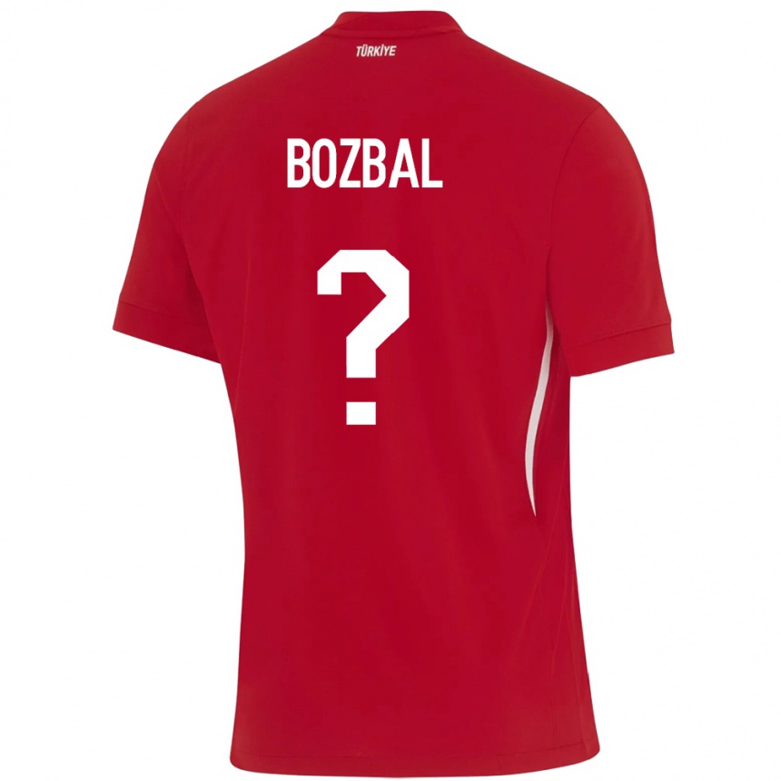 Kinder Fußball Türkei Birsen Bozbal #0 Rot Auswärtstrikot Trikot 24-26 T-Shirt Luxemburg