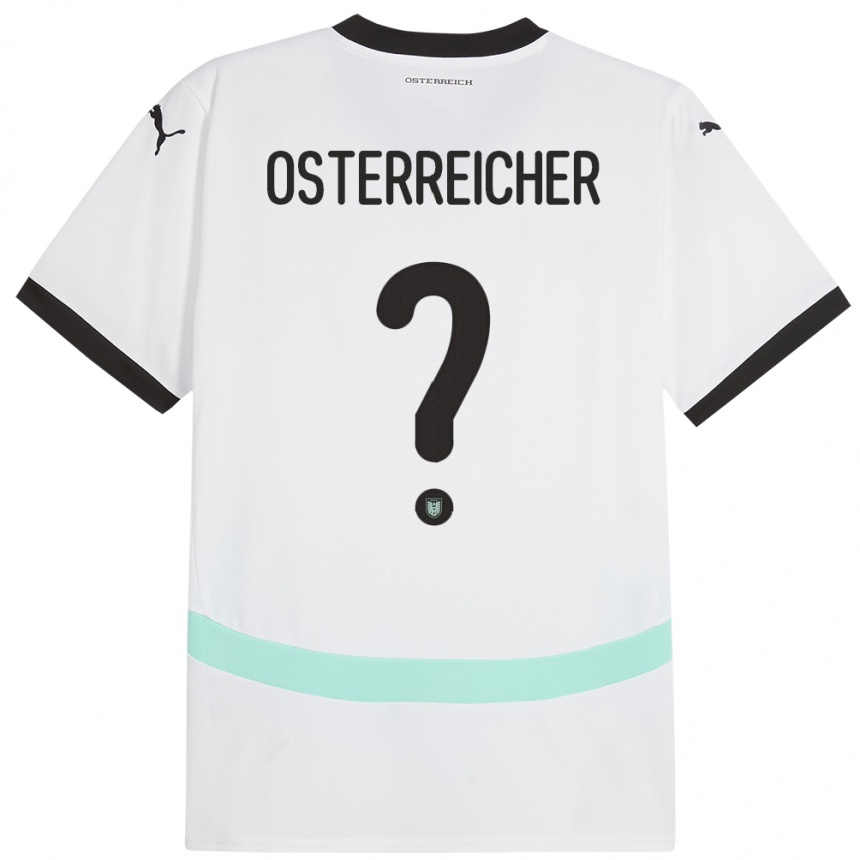 Kinder Fußball Österreich Marijan Österreicher #0 Weiß Auswärtstrikot Trikot 24-26 T-Shirt Luxemburg