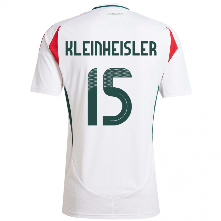 Kinder Fußball Ungarn László Kleinheisler #15 Weiß Auswärtstrikot Trikot 24-26 T-Shirt Luxemburg