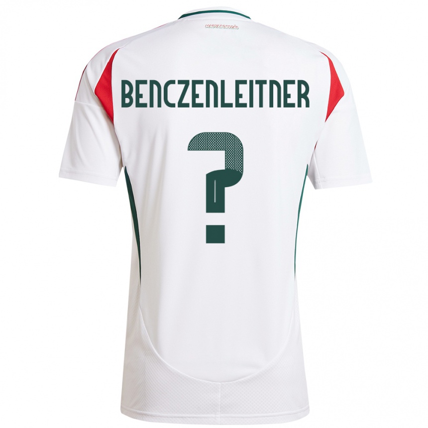 Kinder Fußball Ungarn Barna Benczenleitner #0 Weiß Auswärtstrikot Trikot 24-26 T-Shirt Luxemburg