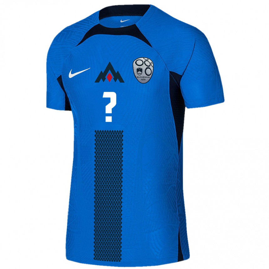 Kinder Fußball Slowenien Nejc Roman Leljak #0 Blau Auswärtstrikot Trikot 24-26 T-Shirt Luxemburg