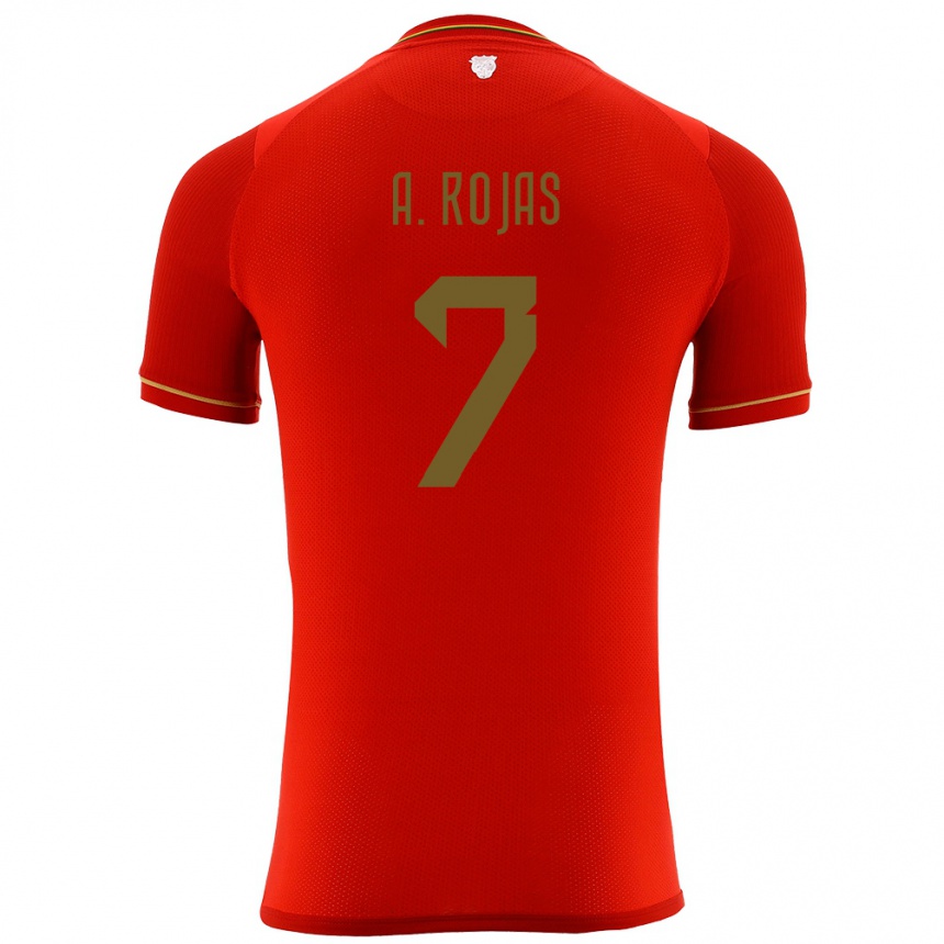 Kinder Fußball Bolivien Ana Paula Rojas #7 Rot Auswärtstrikot Trikot 24-26 T-Shirt Luxemburg