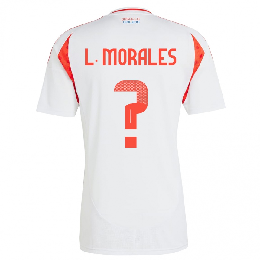 Kinder Fußball Chile Lauryn Morales #0 Weiß Auswärtstrikot Trikot 24-26 T-Shirt Luxemburg