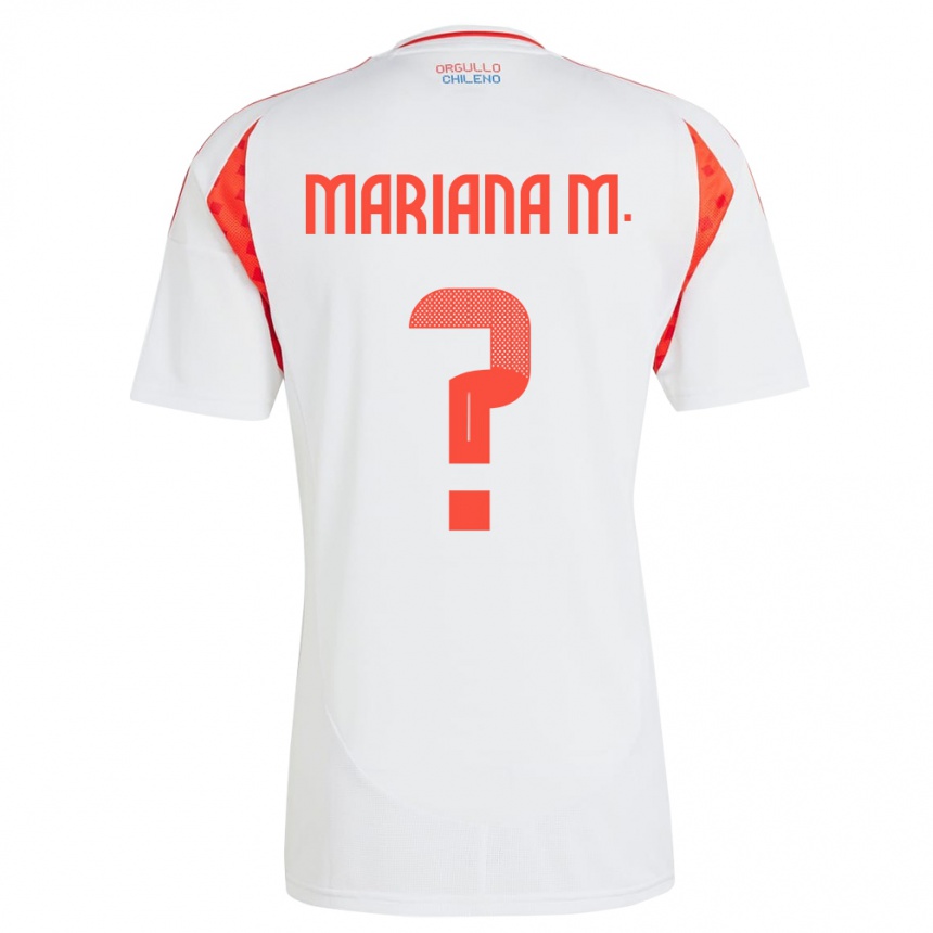 Kinder Fußball Chile Mariana Morales #0 Weiß Auswärtstrikot Trikot 24-26 T-Shirt Luxemburg