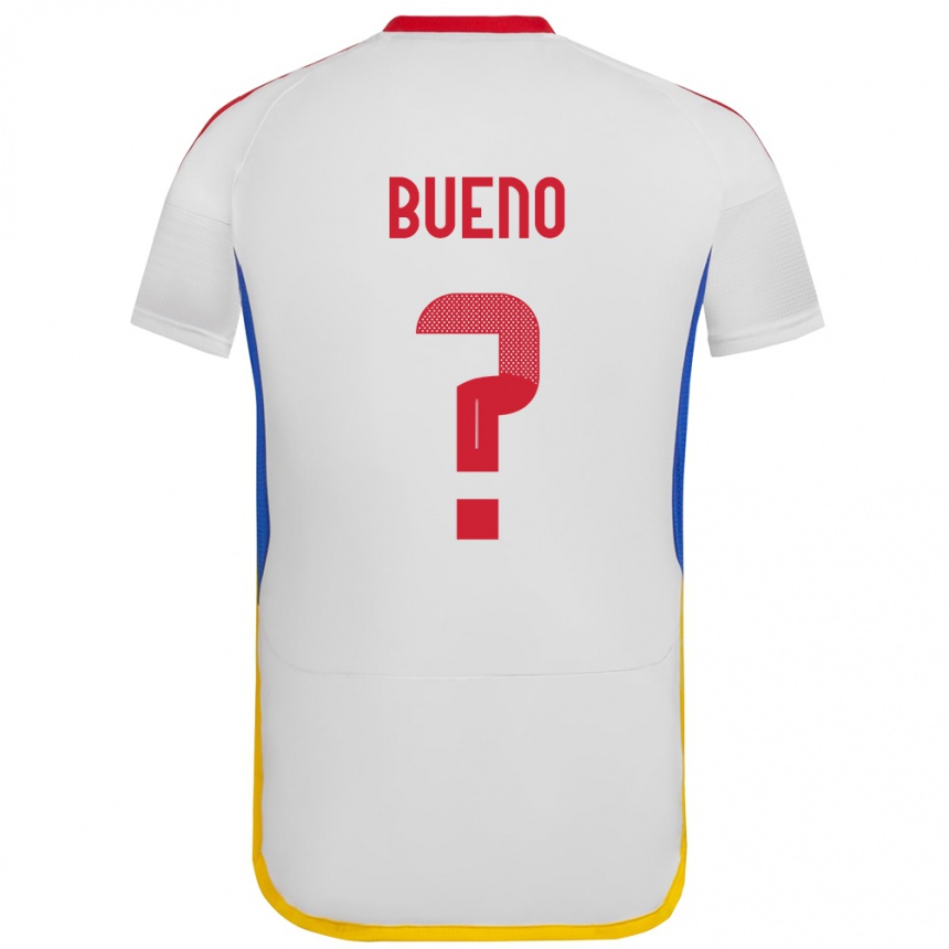 Kinder Fußball Venezuela Jesús Bueno #0 Weiß Auswärtstrikot Trikot 24-26 T-Shirt Luxemburg