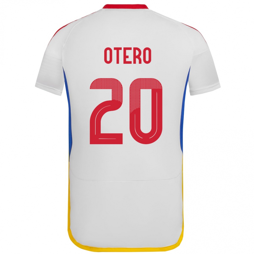 Kinder Fußball Venezuela Rómulo Otero #20 Weiß Auswärtstrikot Trikot 24-26 T-Shirt Luxemburg