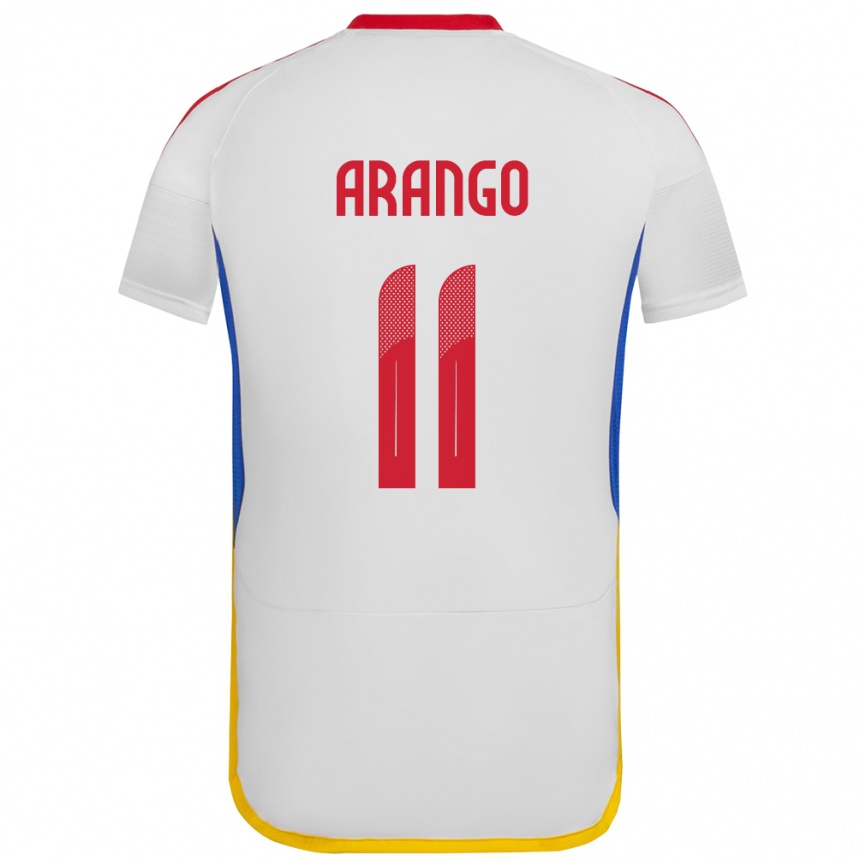 Kinder Fußball Venezuela Juan Arango #11 Weiß Auswärtstrikot Trikot 24-26 T-Shirt Luxemburg