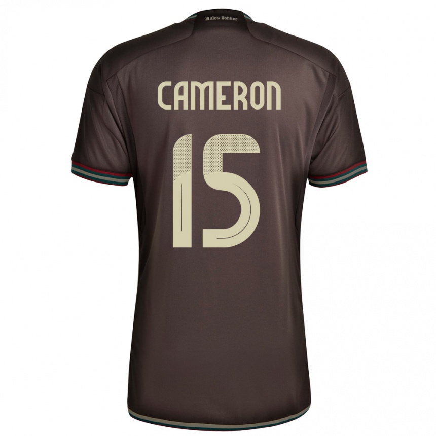 Kinder Fußball Jamaika Tiffany Cameron #15 Nachtbraun Auswärtstrikot Trikot 24-26 T-Shirt Luxemburg