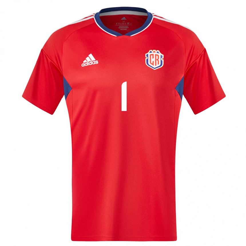 Herren Fußball Costa Rica Esteban Alvarado #1 Rot Heimtrikot Trikot 24-26 T-Shirt Luxemburg