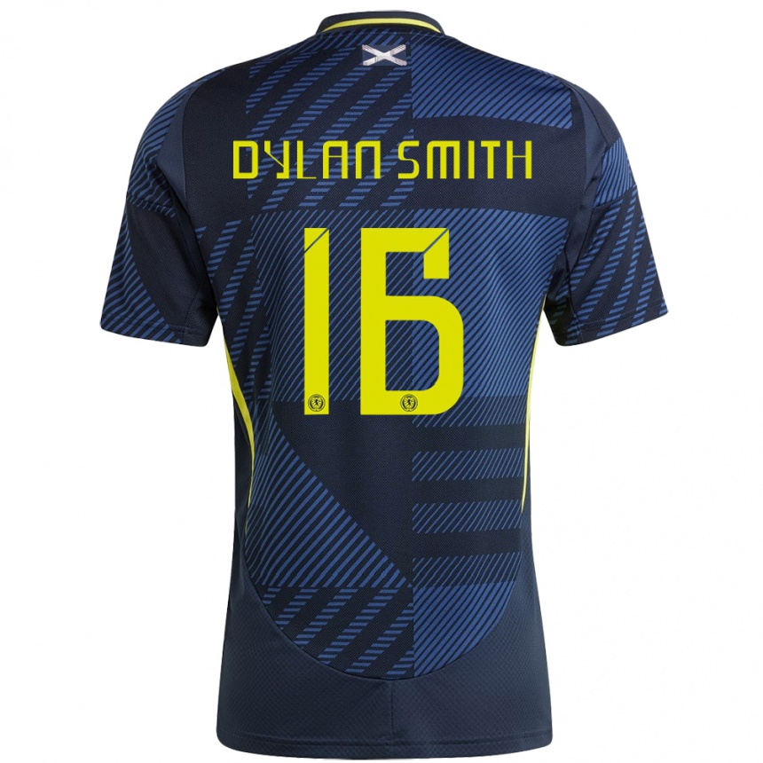 Herren Fußball Schottland Dylan Smith #16 Dunkelblau Heimtrikot Trikot 24-26 T-Shirt Luxemburg