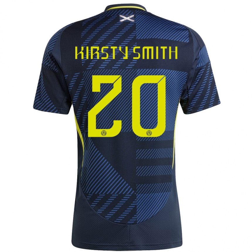 Herren Fußball Schottland Kirsty Smith #20 Dunkelblau Heimtrikot Trikot 24-26 T-Shirt Luxemburg