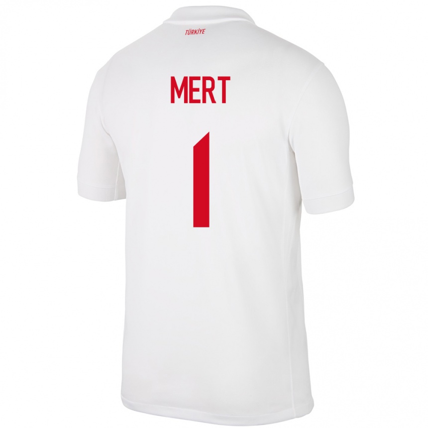 Herren Fußball Türkei Mert Günok #1 Weiß Heimtrikot Trikot 24-26 T-Shirt Luxemburg