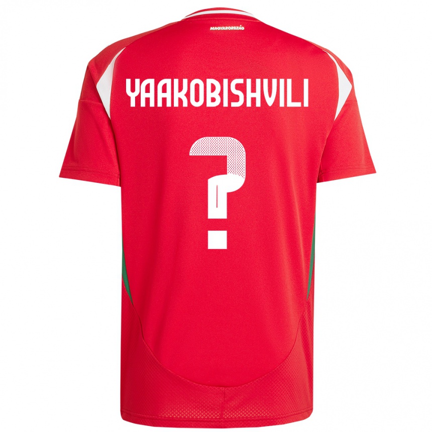 Herren Fußball Ungarn Antal Yaakobishvili #0 Rot Heimtrikot Trikot 24-26 T-Shirt Luxemburg