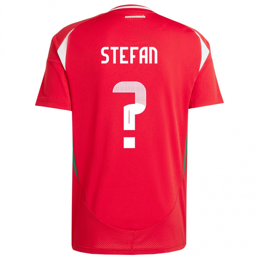 Herren Fußball Ungarn Raúl Stefan #0 Rot Heimtrikot Trikot 24-26 T-Shirt Luxemburg