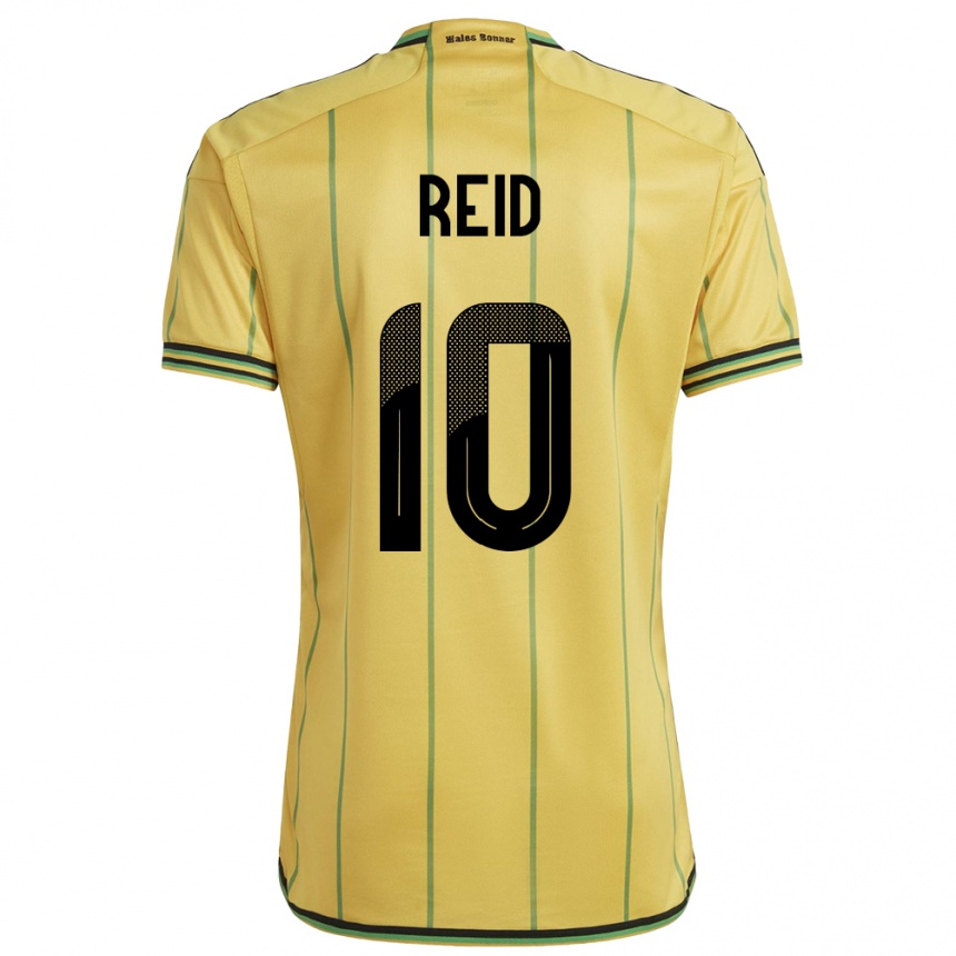 Herren Fußball Jamaika Bobby De Cordova-Reid #10 Gelb Heimtrikot Trikot 24-26 T-Shirt Luxemburg