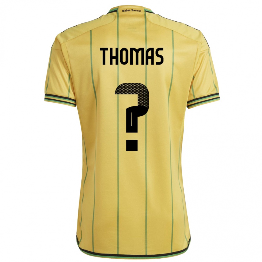 Herren Fußball Jamaika Kersha Thomas #0 Gelb Heimtrikot Trikot 24-26 T-Shirt Luxemburg