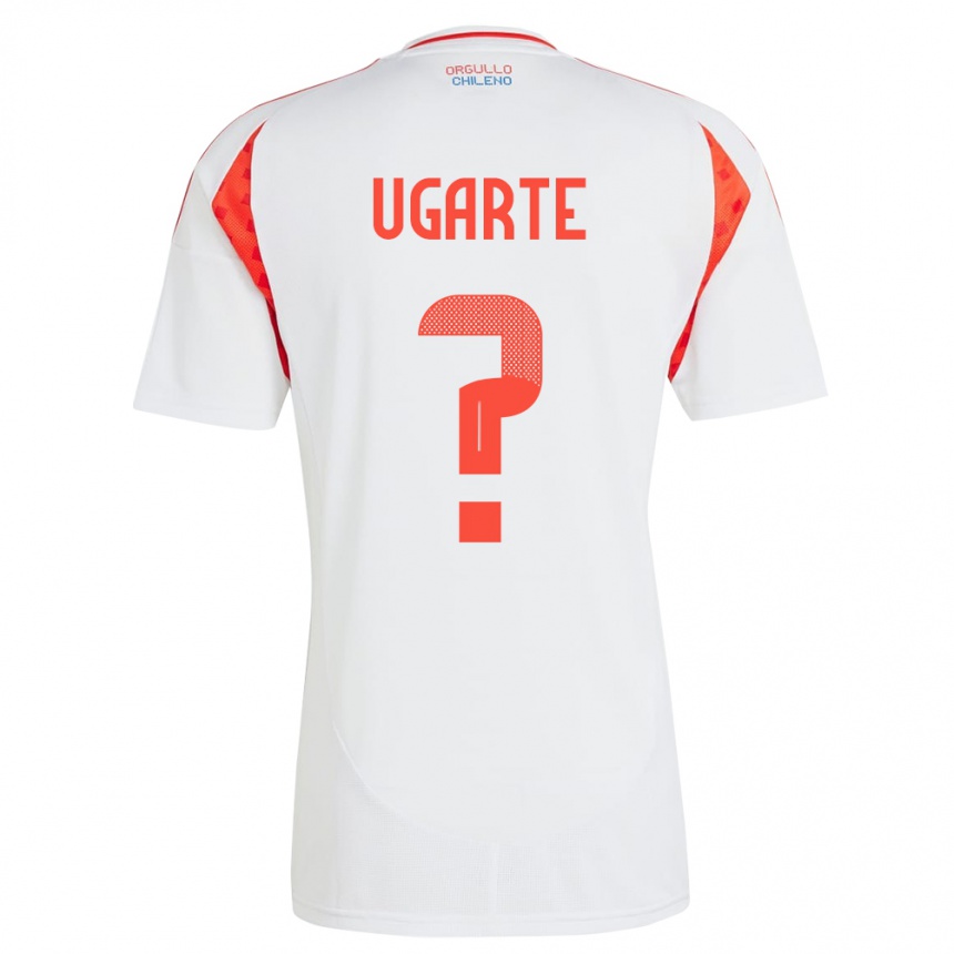 Herren Fußball Chile Pablo Ugarte #0 Weiß Auswärtstrikot Trikot 24-26 T-Shirt Luxemburg