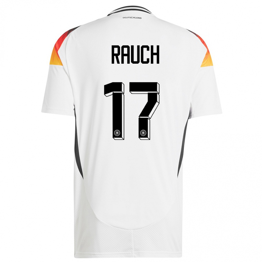 Damen Fußball Deutschland Felicitas Rauch #17 Weiß Heimtrikot Trikot 24-26 T-Shirt Luxemburg